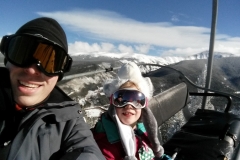 Jason on ski trip with daughter